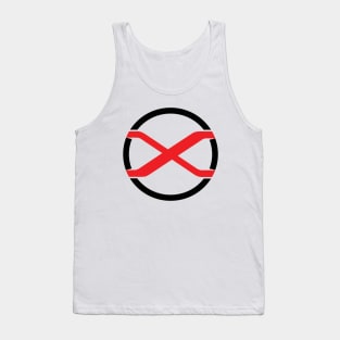 Red X-Shooter Design Tank Top